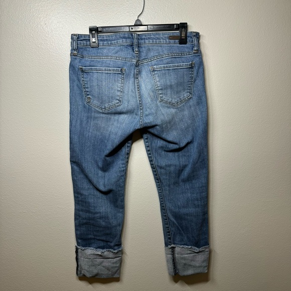 KUT FROM THE KLOTH Cropped Cuffed Straight Leg Non-Distressed Jeans Women Size 6 - Picture 4 of 7
